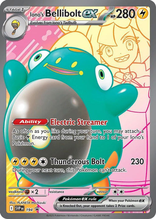 Iono's Bellibolt ex - 194 (#194) (SV: Scarlet & Violet Promo Cards) Near Mint Holofoil