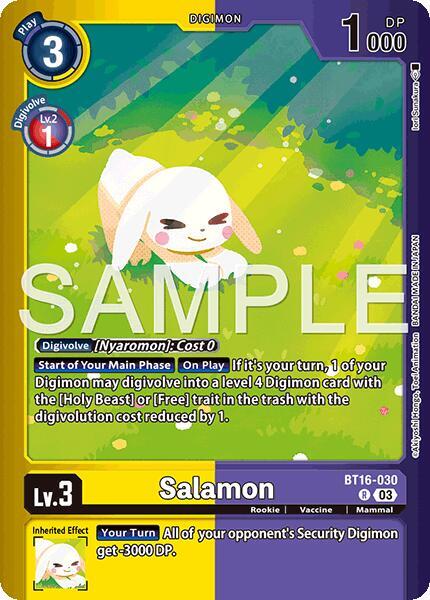Salamon (Limited Card Pack -Billion Bullet-) (BT16-030 R)