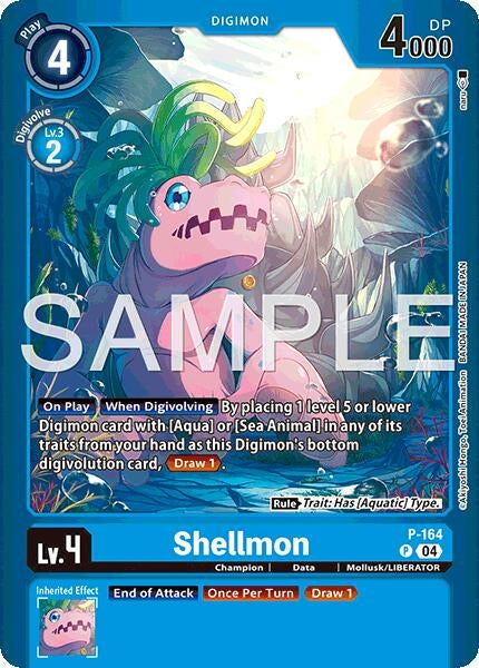 Image for Shellmon (P-164 P) (Limited Card Pack -Billion Bullet-) - Digimon Card Game