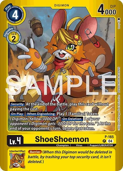Image for ShoeShoemon (P-165 P) (Limited Card Pack -Billion Bullet-) - Digimon Card Game