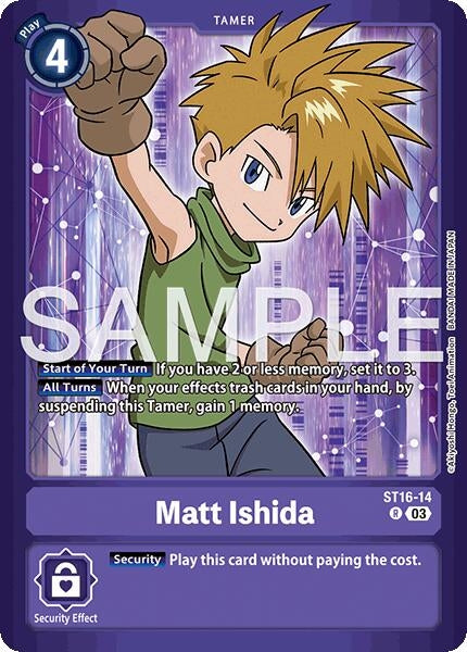 Image for Matt Ishida (ST16-14 R) (Limited Card Pack -Billion Bullet-) - Digimon Card Game