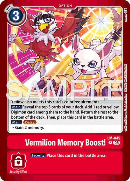 Vermillion Memory Boost! (#LM-045 P) (Limited Card Pack -Billion Bullet-) Near Mint Foil