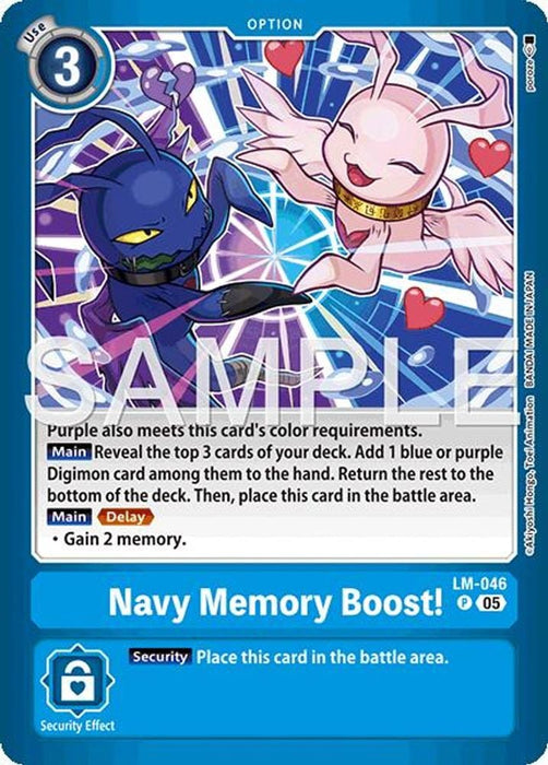 Navy Memory Boost! (#LM-046 P) (Limited Card Pack -Billion Bullet-) Near Mint Foil