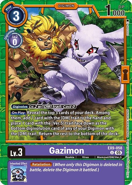 Image for Gazimon (EX9-058 U) - Digimon Card Game