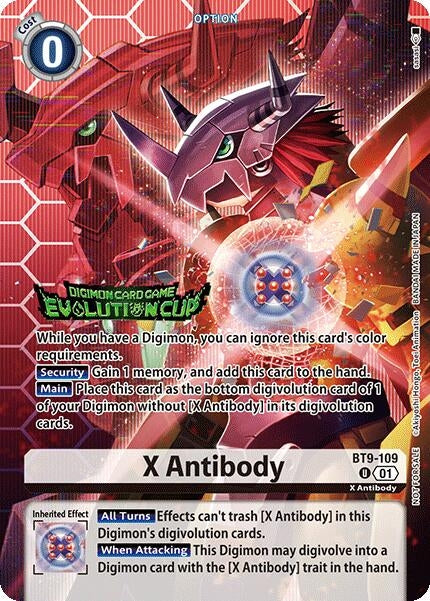 Image for X Antibody (Evolution Cup 2025 Vol. 1) (BT9-109 U) - Digimon Card Game