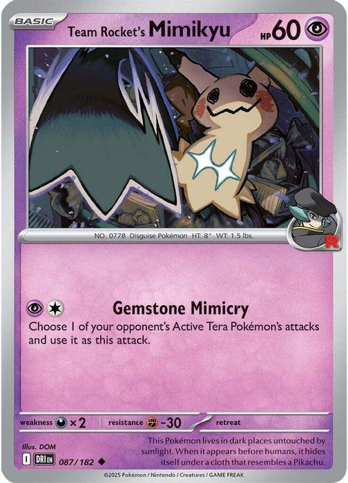 Team Rocket's Mimikyu (#087/182) (SV10: Destined Rivals)