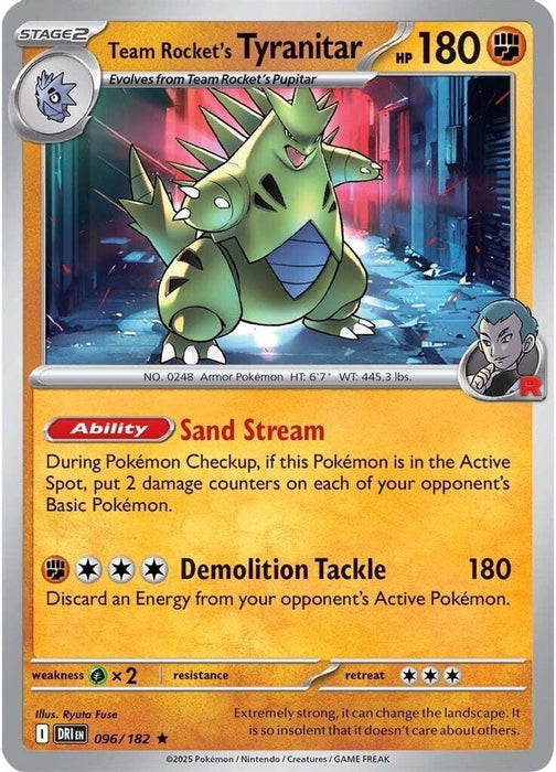 Team Rockets Tyranitar (#096/182) (SV10: Destined Rivals)