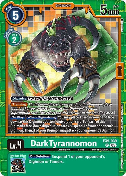 DarkTyrannomon (#EX9-039 C) (Versus Monsters) Near Mint