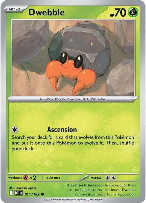 Dwebble (#011/182) (SV10: Destined Rivals)