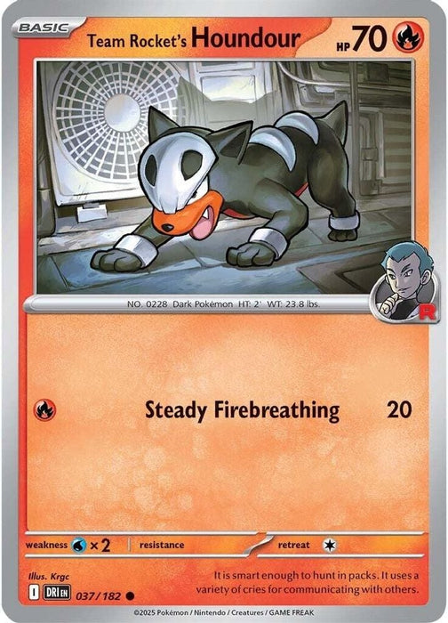 Team Rockets Houndour (#037/182) (SV10: Destined Rivals)