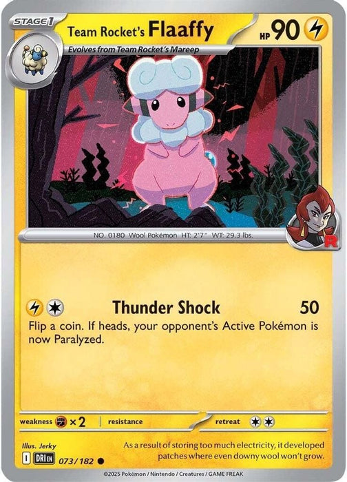 Team Rockets Flaaffy (#073/182) (SV10: Destined Rivals)