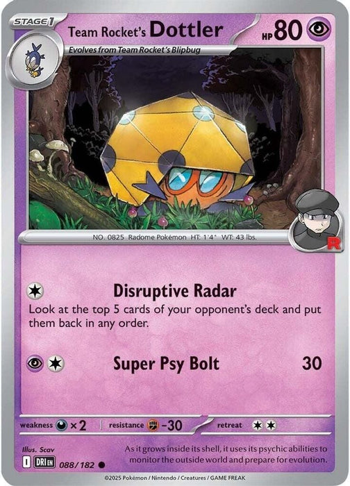 Team Rockets Dottler (#088/182) (SV10: Destined Rivals)