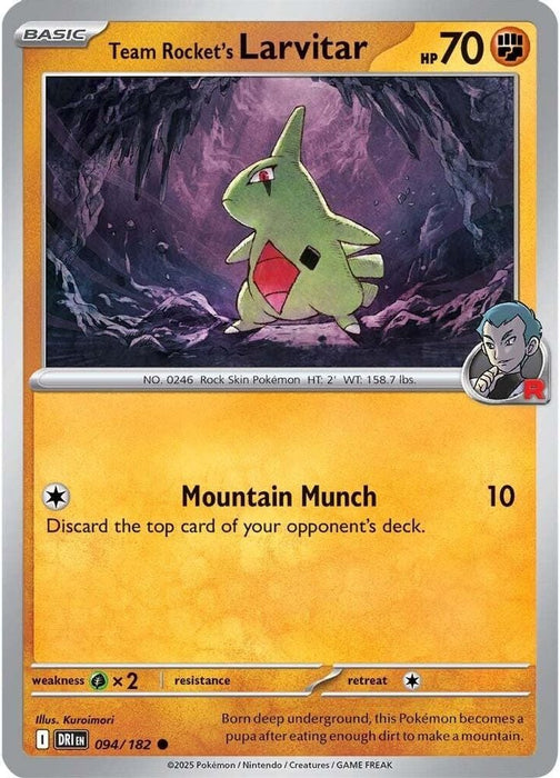 Team Rockets Larvitar (#094/182) (SV10: Destined Rivals)