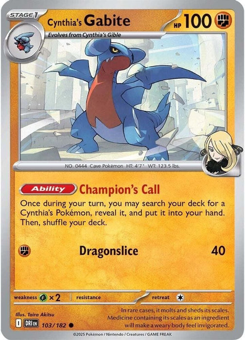 Cynthias Gabite (#103/182) (SV10: Destined Rivals)