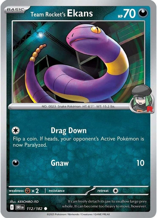 Team Rockets Ekans (#112/182) (SV10: Destined Rivals)