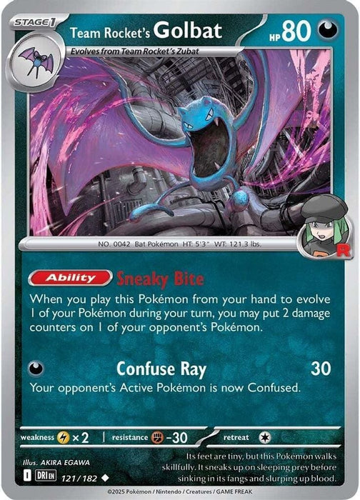 Team Rockets Golbat (#121/182) (SV10: Destined Rivals)