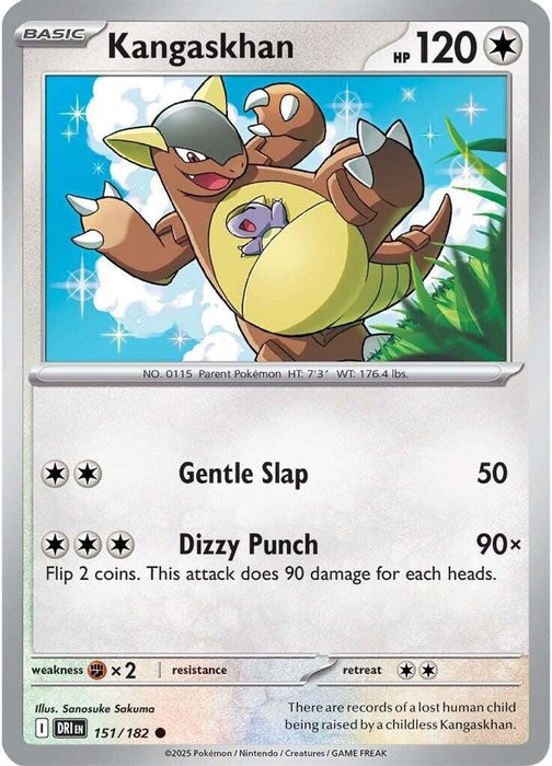 Kangaskhan 151 182 (#151/182) (SV10: Destined Rivals) Near Mint Reverse Holofoil