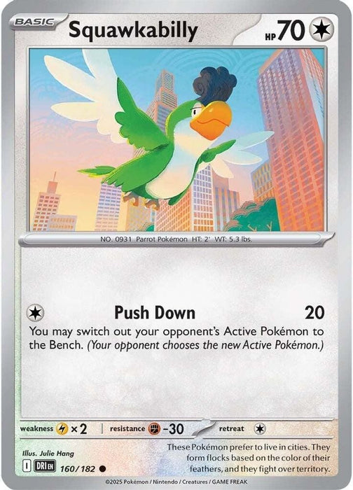 Squawkabilly (#160/182) (SV10: Destined Rivals) Near Mint Reverse Holofoil