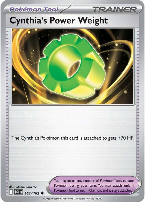 Cynthias Power Weight (#162/182) (SV10: Destined Rivals)