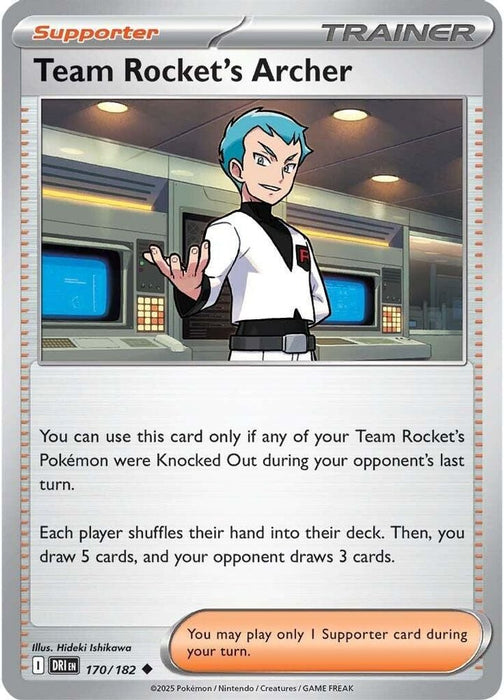 Team Rockets Archer 170 182 (#170/182) (SV10: Destined Rivals) Near Mint