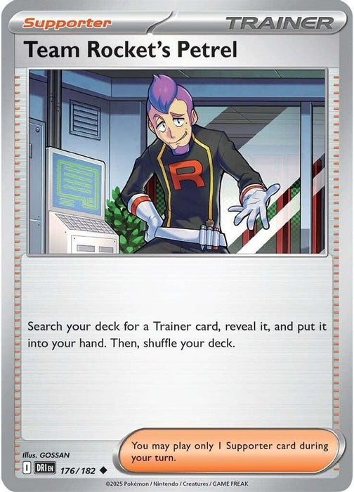 Team Rockets Petrel 176 182 (#176/182) (SV10: Destined Rivals) Near Mint