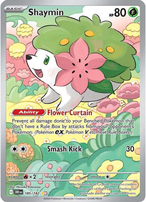 Shaymin - 185/182 (#185/182) (SV10: Destined Rivals) Near Mint Holofoil