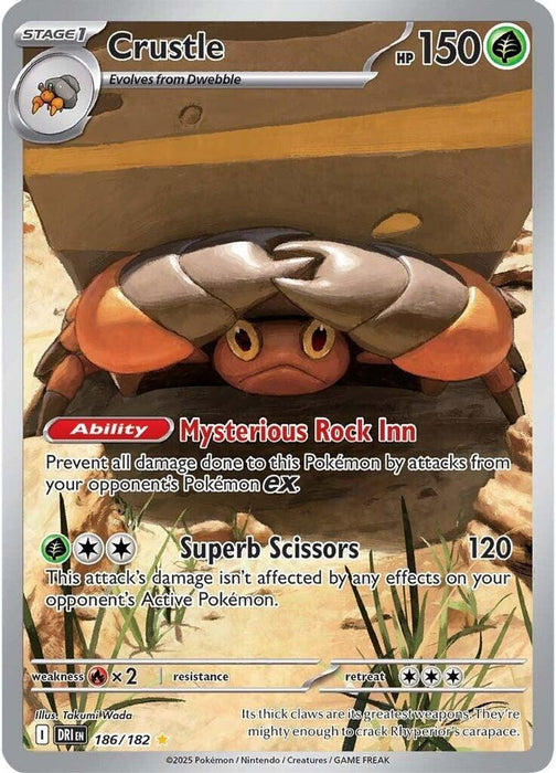Crustle - 186/182 (#186/182) (SV10: Destined Rivals) Near Mint Holofoil