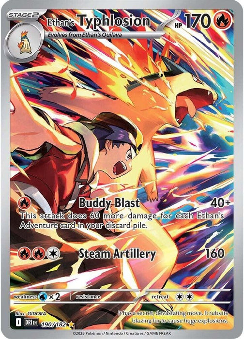 Ethan's Typhlosion - 190/182 (#190/182) (SV10: Destined Rivals) Near Mint Holofoil