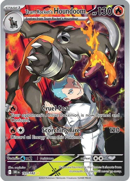 Team Rocket's Houndoom - 191/182 (#191/182) (SV10: Destined Rivals) Near Mint Holofoil