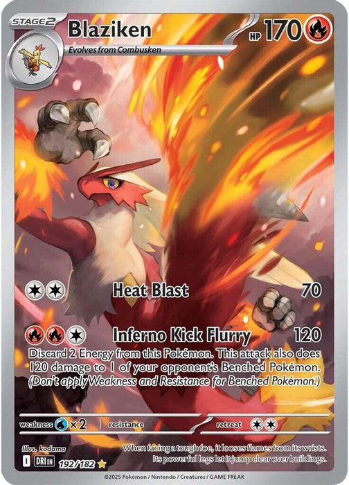 Blaziken - 192/182 (#192/182) (SV10: Destined Rivals) Near Mint Holofoil