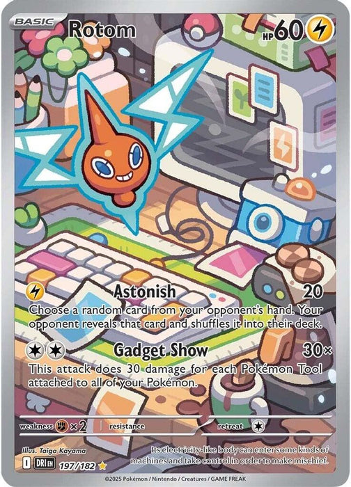 Rotom - 197/182 (#197/182) (SV10: Destined Rivals) Near Mint Holofoil