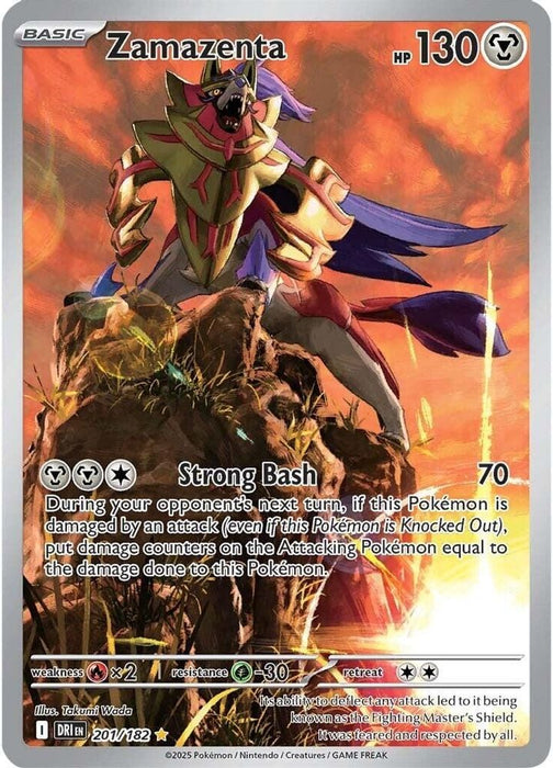 Zamazenta 201 182 (#201/182) (SV10: Destined Rivals) Near Mint Holofoil