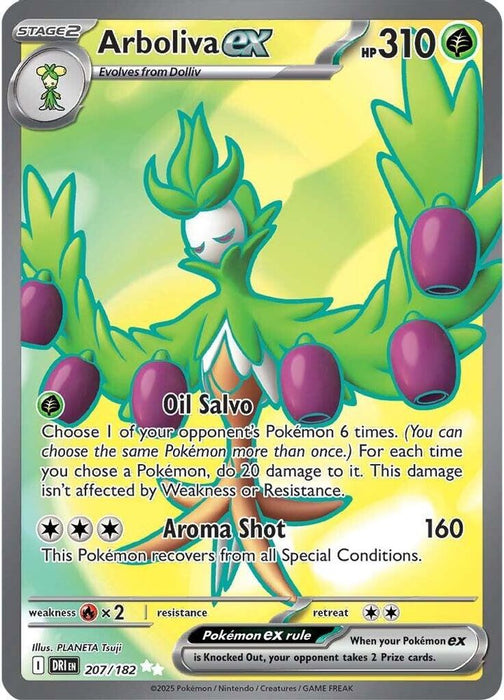 Arboliva ex 207 182 (#207/182) (SV10: Destined Rivals) Near Mint Holofoil