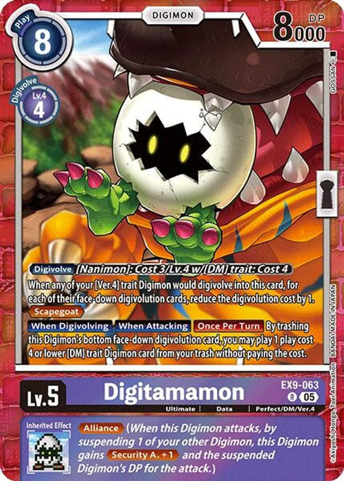 Digitamamon (#EX9-063 R) (Versus Monsters) Near Mint Foil