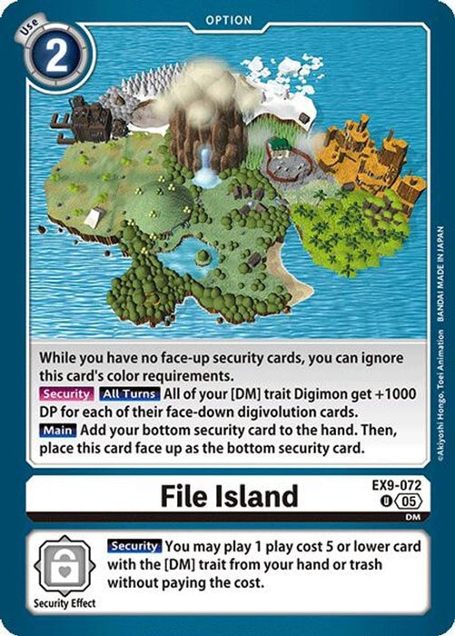 File Island (#EX9-072 U) (Versus Monsters) Near Mint