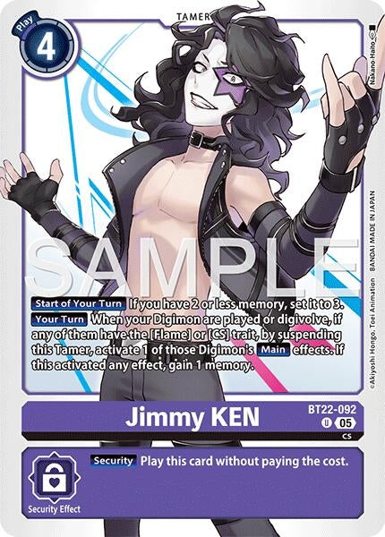 Image for Jimmy KEN (BT22-092 U) - Digimon Card Game