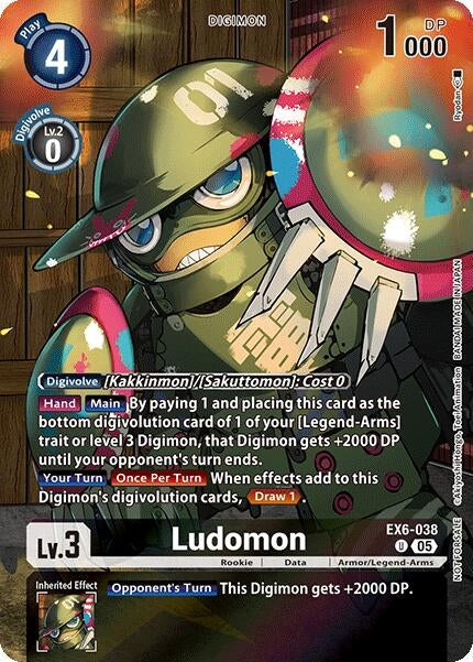 Image for Ludomon (Versus Monsters Legend Pack 2025) (EX6-038 U) - Digimon Card Game