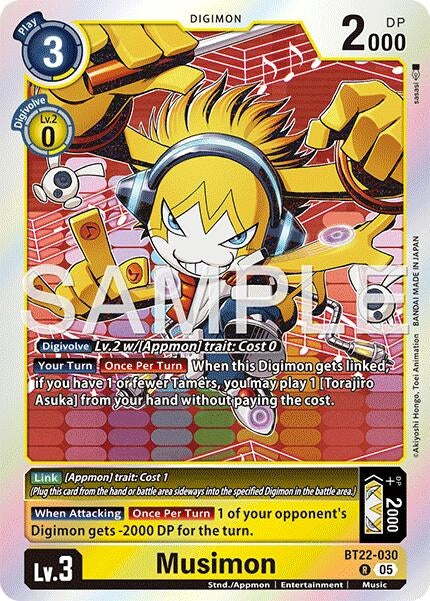 Image for Musimon (BT22-030 R) - Digimon Card Game
