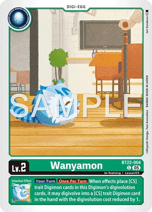 Wanyamon (#BT22-004 C) (Cyber Eden) Near Mint