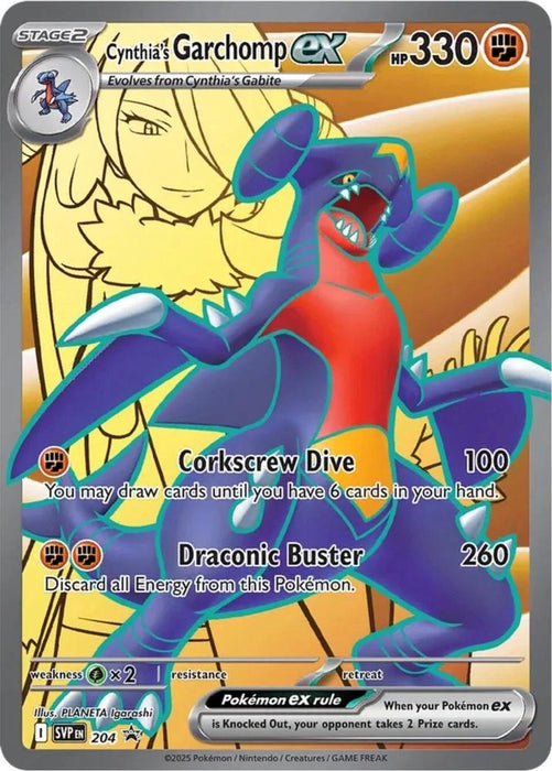 Cynthia's Garchomp ex (#204) (SV: Scarlet & Violet Promo Cards) Near Mint Holofoil
