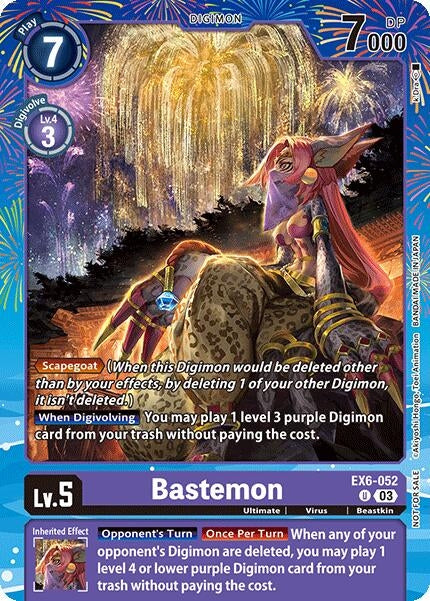 Image for Bastemon (Regulation Battle Vol. 2) (EX6-052 U) - Digimon Card Game