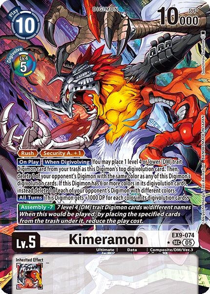 Image for Kimeramon (Alternate Art) (EX9-074 SEC) - Digimon Card Game
