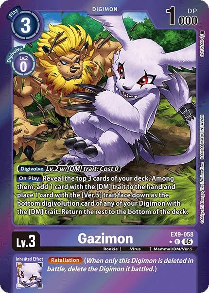 Image for Gazimon (Limited Foil) (EX9-058 U) - Digimon Card Game