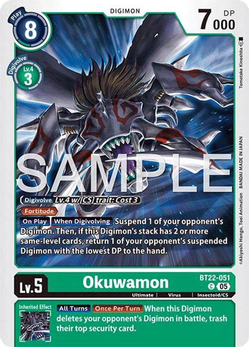 Okuwamon (#BT22-051 C) (Cyber Eden) Near Mint