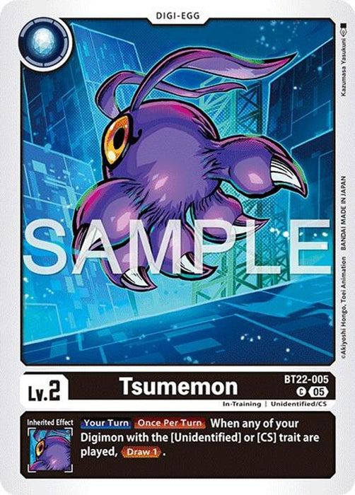 Tsumemon (#BT22-005 C) (Cyber Eden) Near Mint