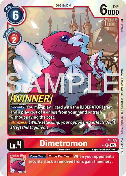 Image for Dimetromon (Store Tournament 2025 Vol.3 Winner Pack) (P-189 P) - Digimon Card Game