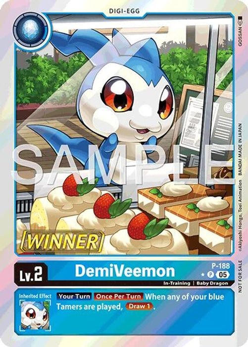 DemiVeemon (Store Tournament 2025 Vol.3 Winner Pack) (#P-188 P) (Digimon Promotion Cards) Near Mint Foil