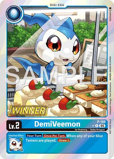 DemiVeemon (Store Tournament 2025 Vol.3 Winner Pack) (#P-188 P) (Digimon Promotion Cards)