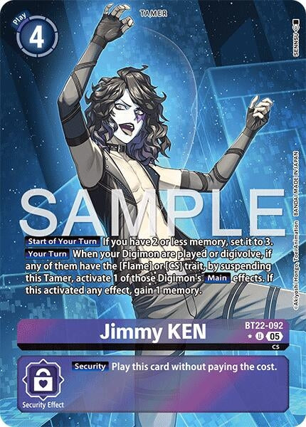 Image for Jimmy KEN (Alternate Art) (BT22-092 U) - Digimon Card Game