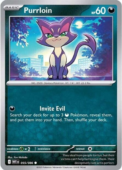 Purrloin (#055/086) (SV: White Flare) Near Mint